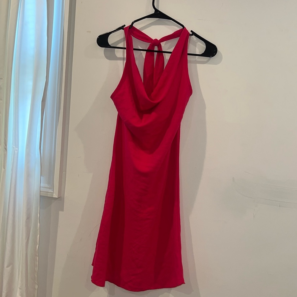 Halter mini dress